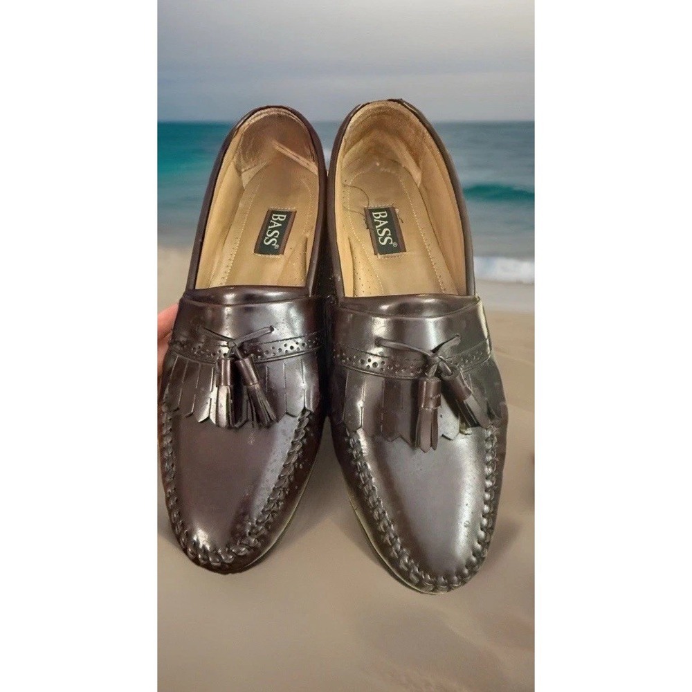 GH Bass & Co Weejuns Jeremy Loafers Dress Mens Size 12 D Brown Tassel